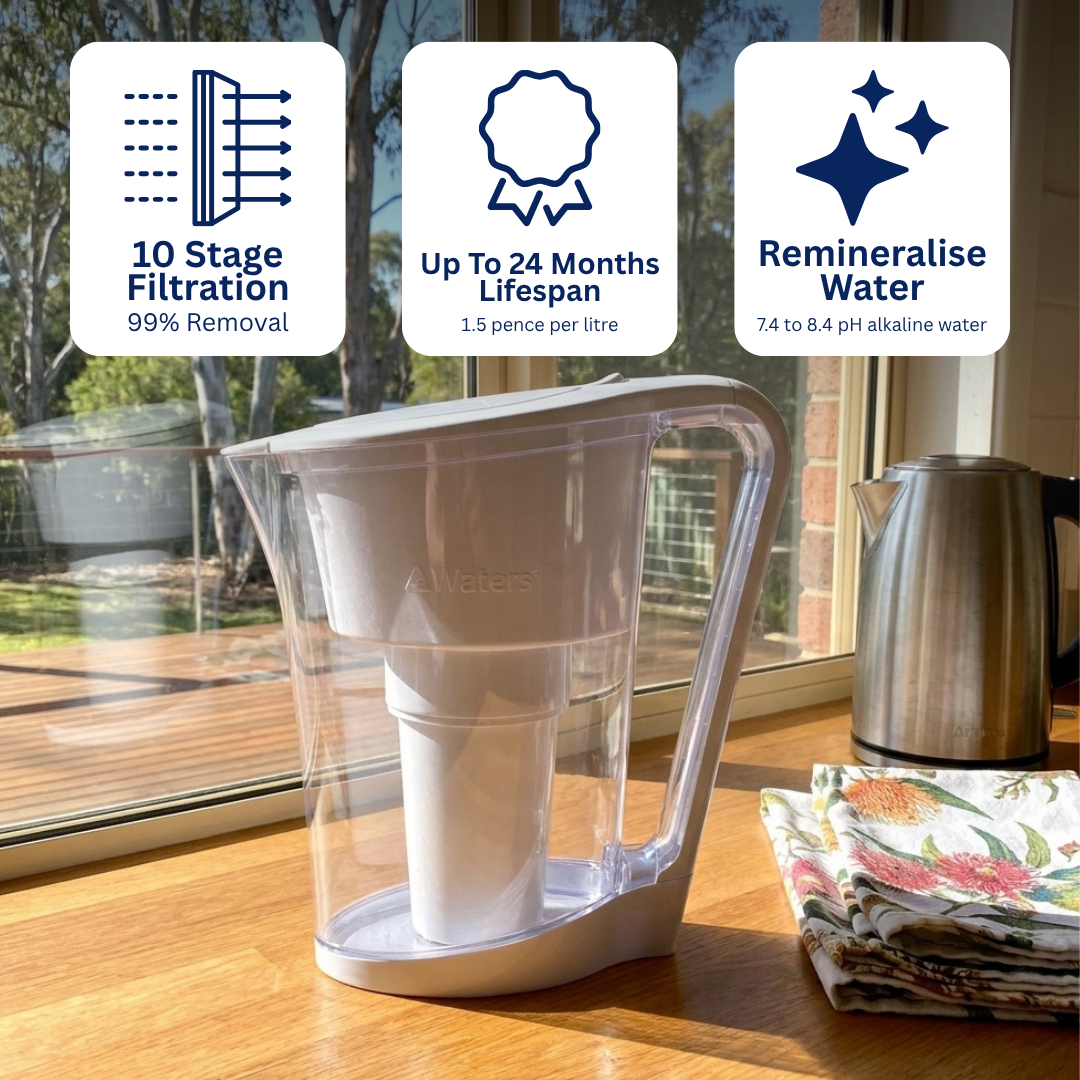 AceBio+ 1.0 Litre Alkaline Mineral Water Filter Jug
